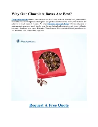 why our chocolate boxes are best