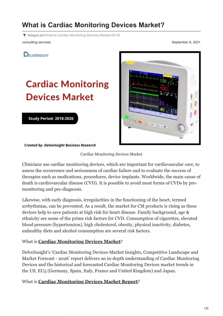 what is cardiac monitoring devices market