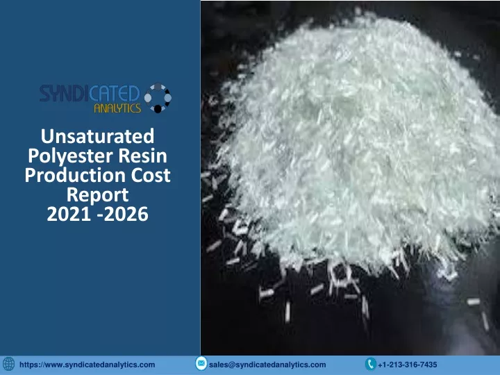 unsaturated polyester resin production cost