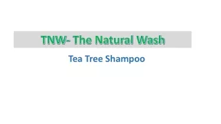 Suffering from Dandruff? Treat it with TNW Tea Tree Shampoo