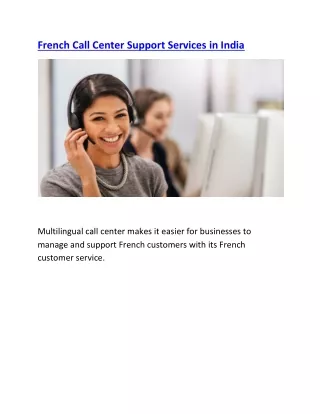 French Call Center Support Services in India-converted