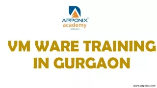 VM WARE TRAINING IN GURGAON BY APPONIX