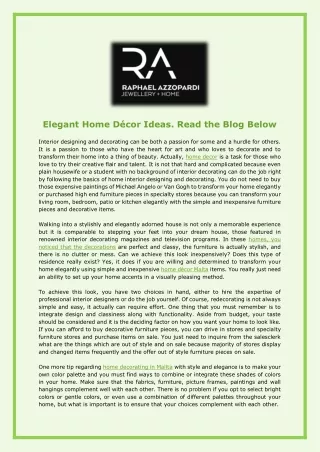 elegant home d cor ideas read the blog below