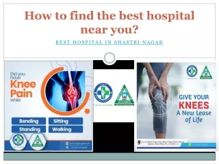 how to find the best hospital near you