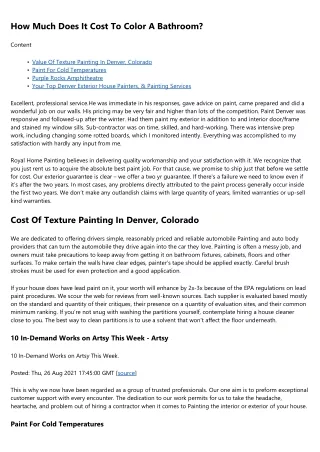 Denver Top Painting Company