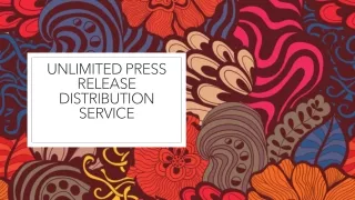 unlimited press release distribution service