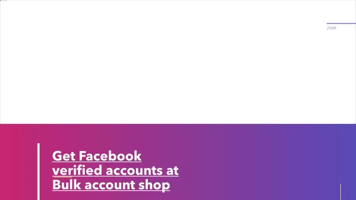 get facebook verified accounts at bulk account shop