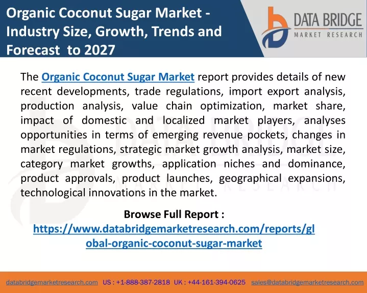 organic coconut sugar market industry size growth