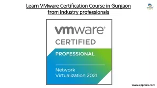 Learn VMware Certification Course in Gurgaon from Industry