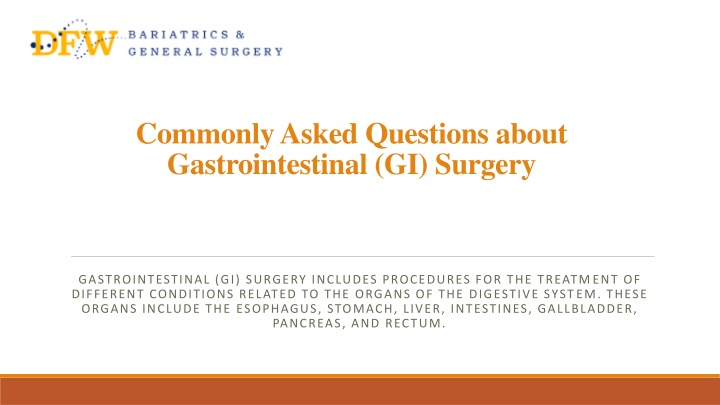 commonly asked questions about gastrointestinal gi surgery