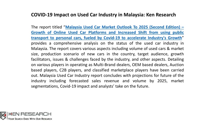covid 19 impact on used car industry in malaysia