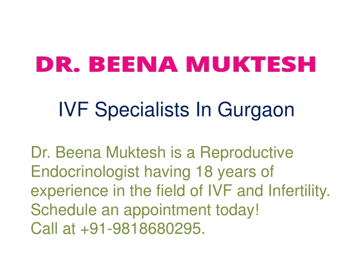 ivf specialists in gurgaon