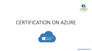 CERTIFICATION ON AZURE