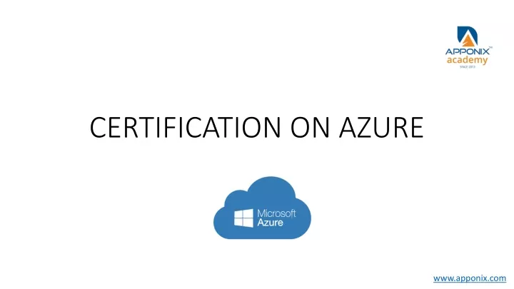 certification on azure