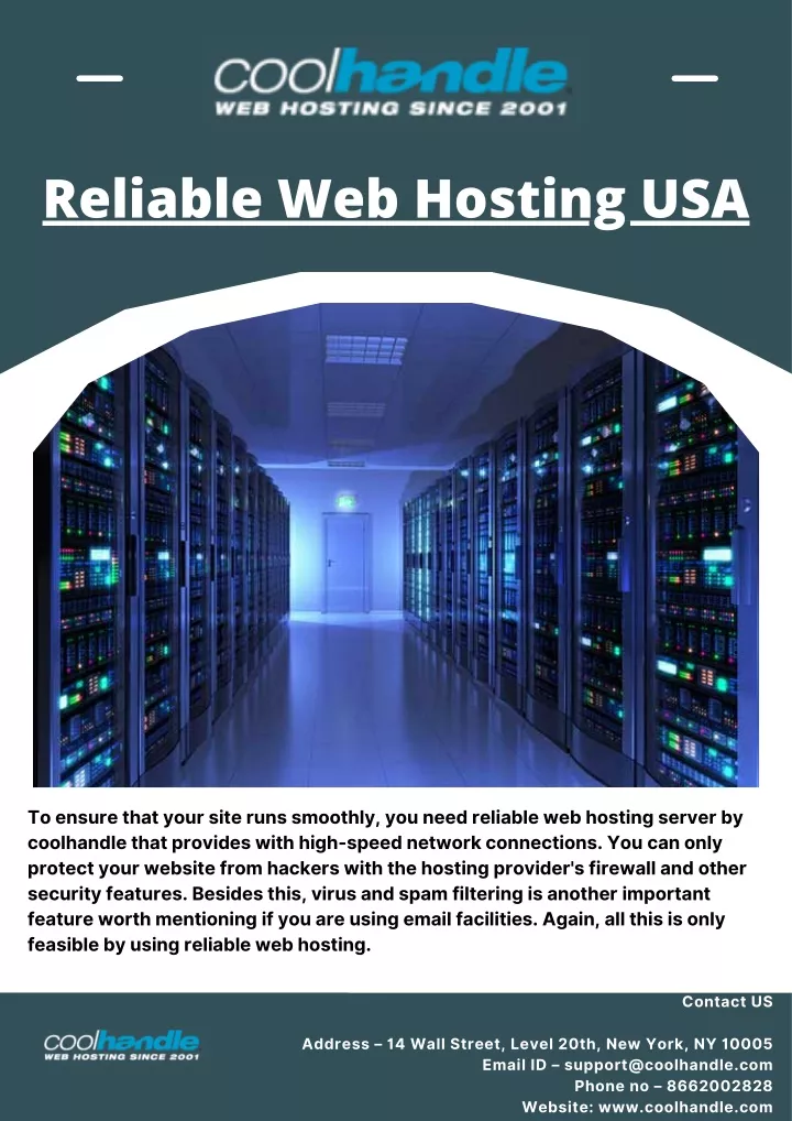 reliable web hosting usa