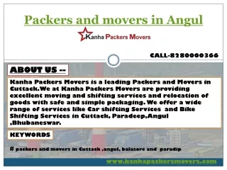 Packers and movers in Angul