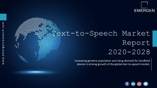 Text-to-Speech Market growth, Application, Demand
