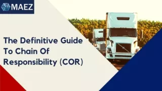 The Definitive Guide To Chain Of Responsibility (COR)