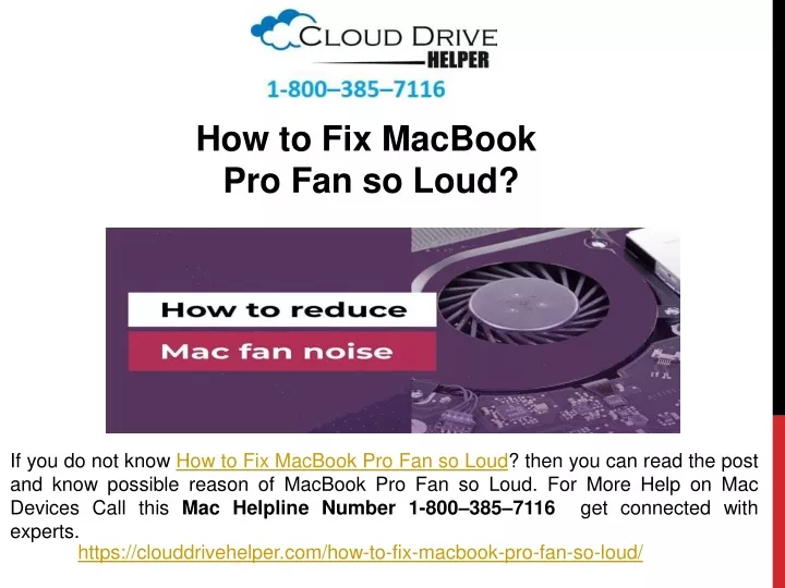 how to fix macbook pro fan so loud