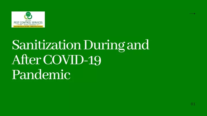 sanitization during and after covid 19 pandemic