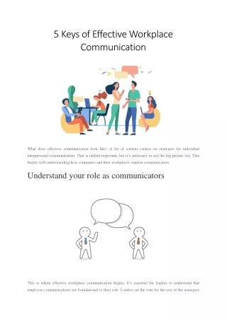 5 Keys of Effective Workplace Communication