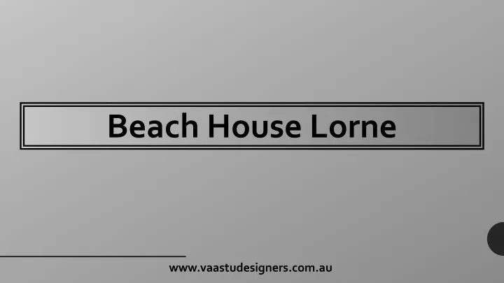 beach house lorne