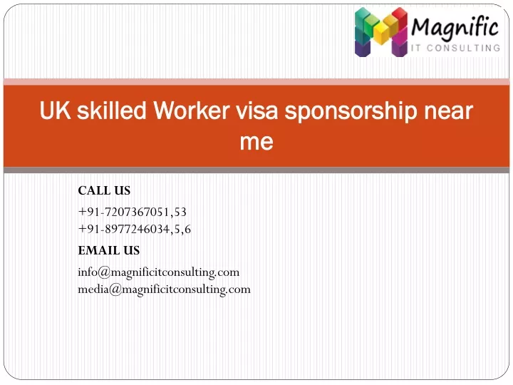 uk skilled worker visa sponsorship near me
