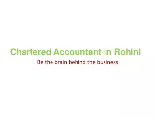 chartered accountant in rohini