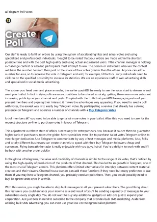 telegram poll votes