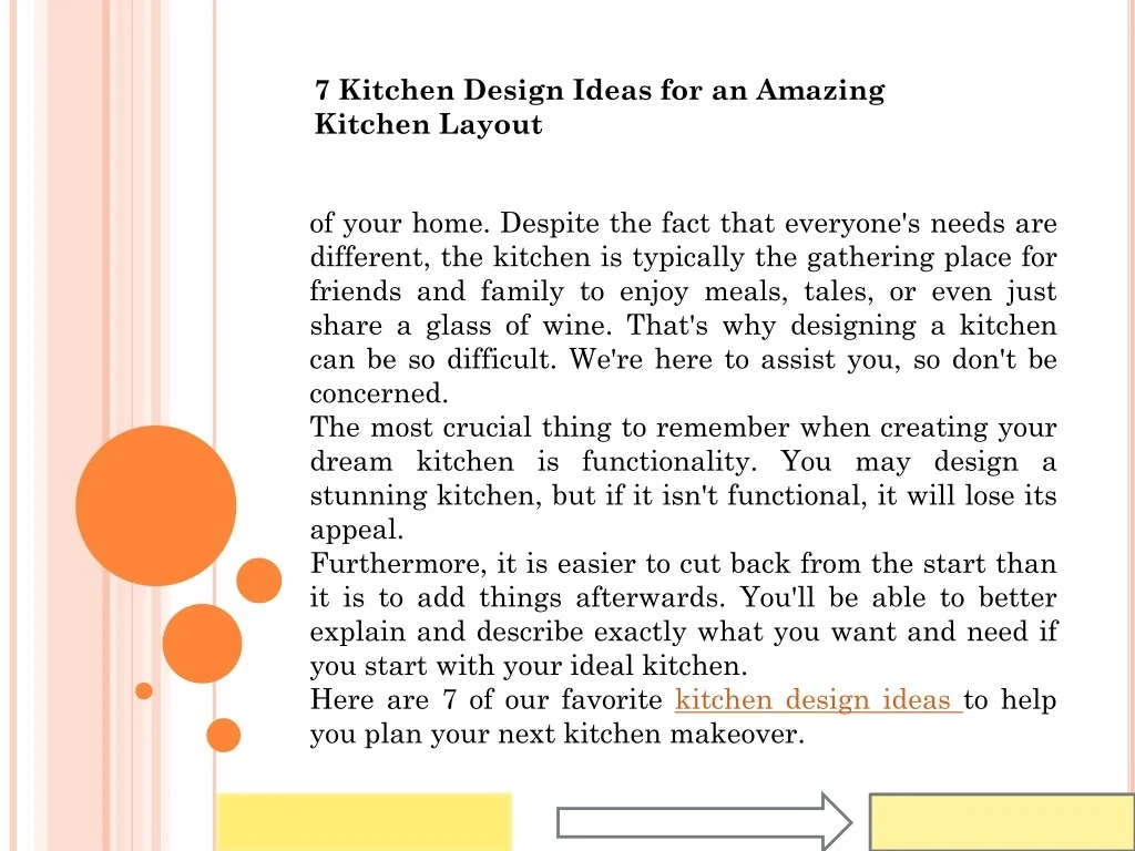 PPT - Kitchen Design Ideas for an Amazing Kitchen Layout PowerPoint ...