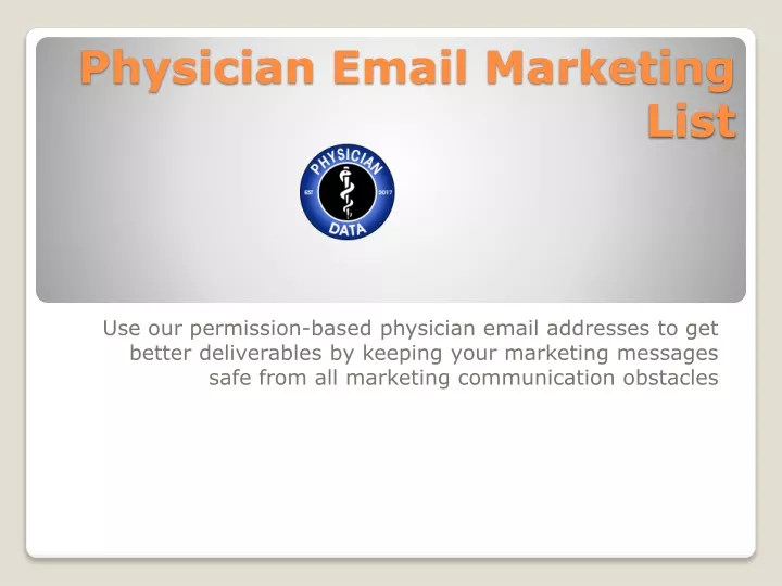 physician email marketing list