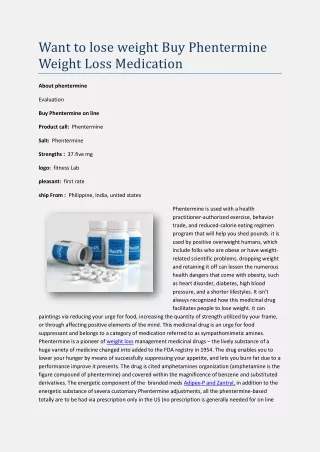 want to lose weight buy phentermine weight loss