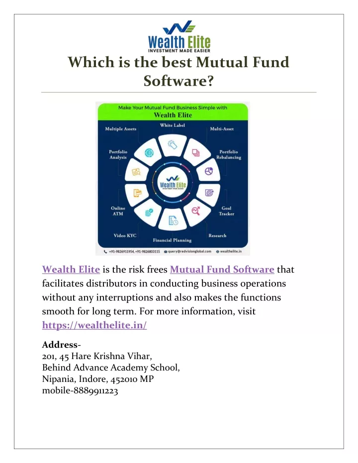 which is the best mutual fund software