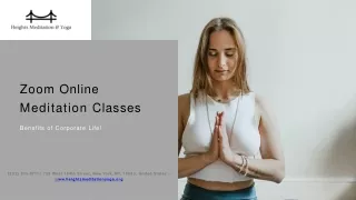 Attend Zoom Online Meditation Classes to Improve Health