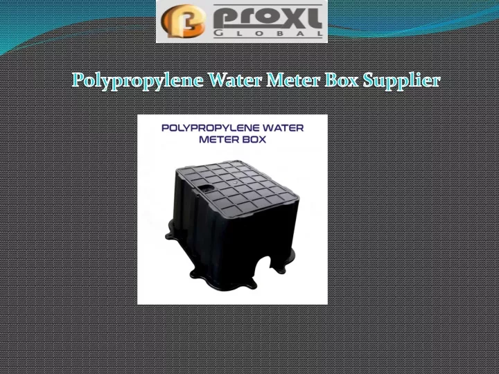 polypropylene water meter box supplier