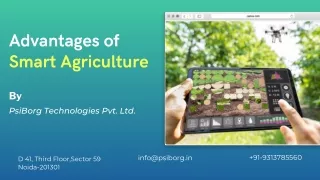 advantages of smart agriculture