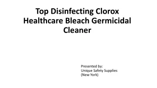 Top Disinfecting Clorox Healthcare Bleach Germicidal Cleaner