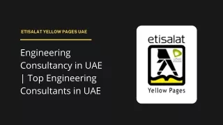 Engineering Consultancy in UAE | Top Engineering Consultants in UAE