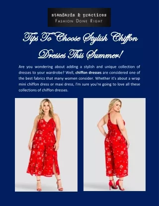 tips to choose stylish chiffon tips to choose