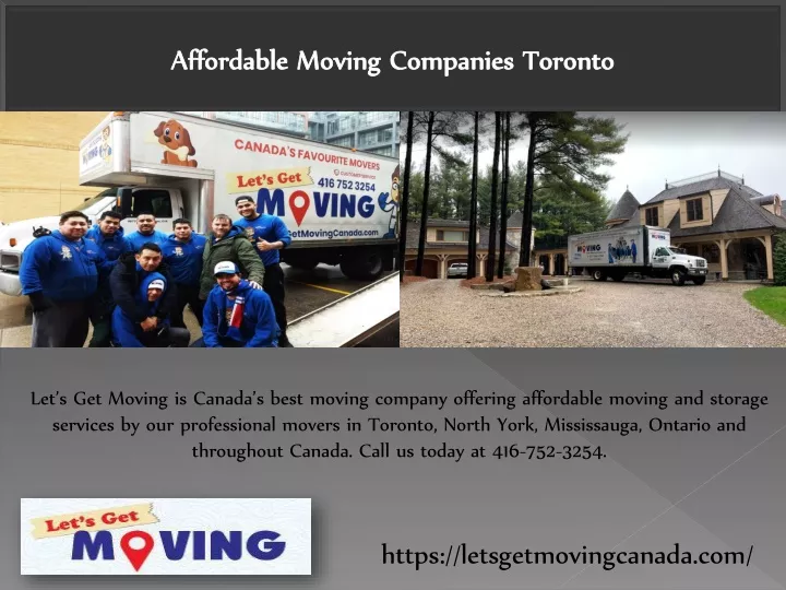 affordable moving companies toronto