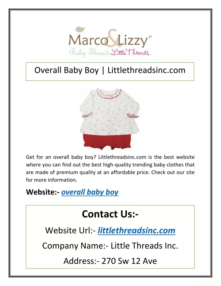 overall baby boy littlethreadsinc com