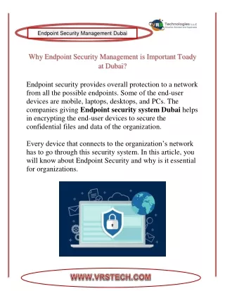 endpoint security management dubai