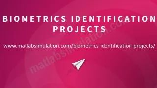 biometrics identification projects