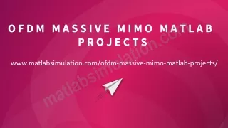 ofdm massive mimo matlab projects