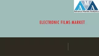 Electronic films Market Driving Growth on Multiple Trends
