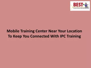 mobile training center near your location to keep