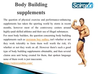 Body Building supplements