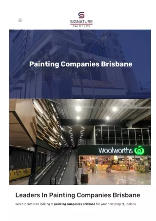Painting companies Brisbane