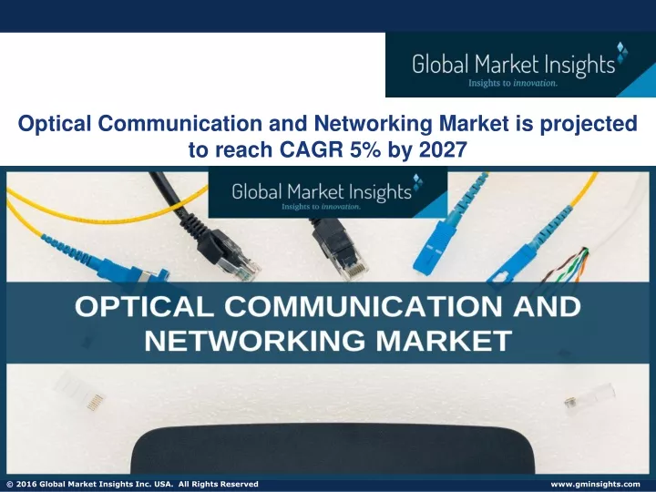 optical communication and networking market