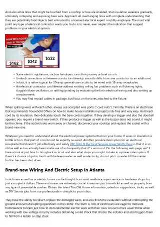 Residence Electric Fixings In The Real World
